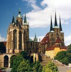 Erfurt's land mark, Cathedral St. Mary & Severi Church; Wahrzeichen Dom und Severikirche